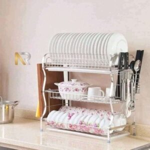 Modern design 3 tier kitchen dish drying rack